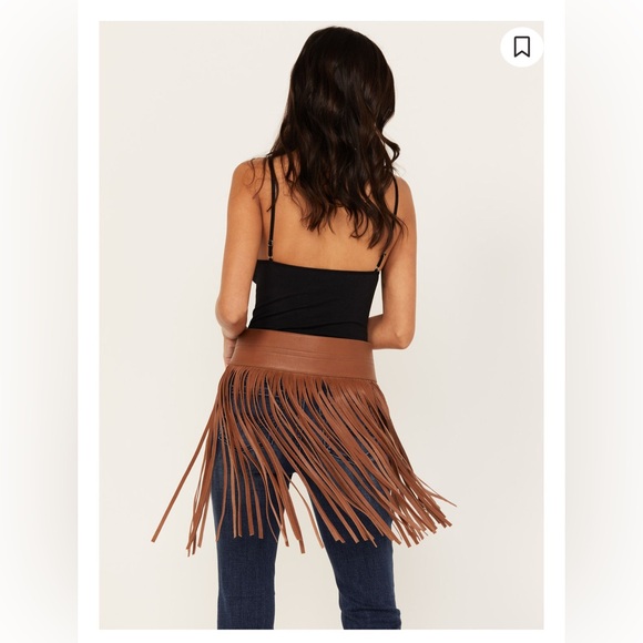Idyllwind Accessories - Brown Leather Fringe Belt